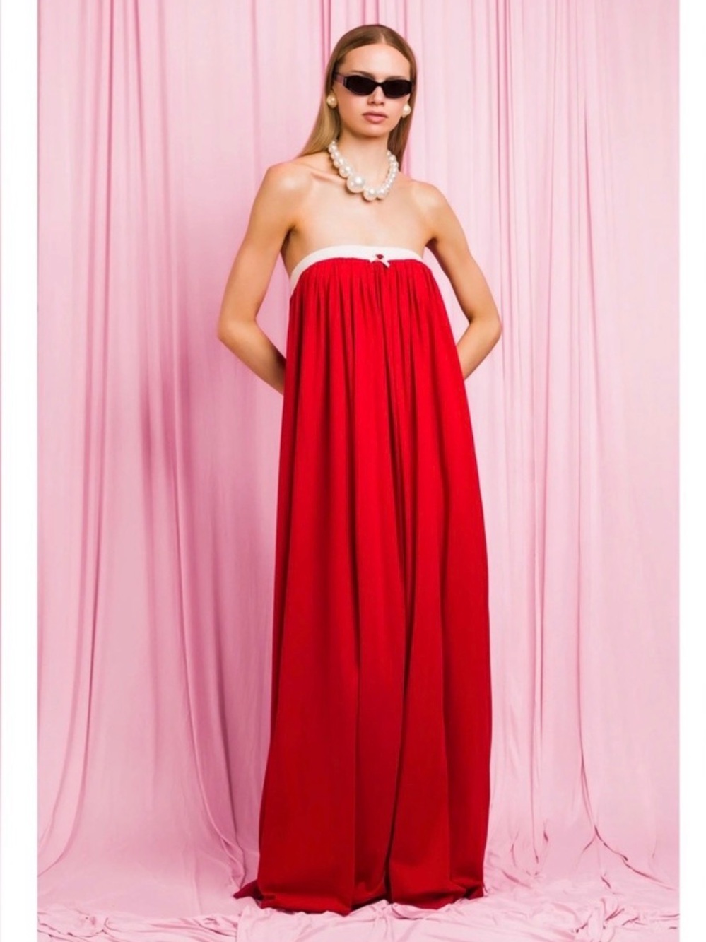 RED RAVELLO DRESS - ROWEN ROSE
X CASALINA - Picture 2 of 5